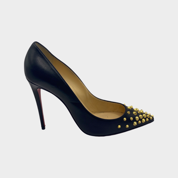 Louboutin black best sale and gold