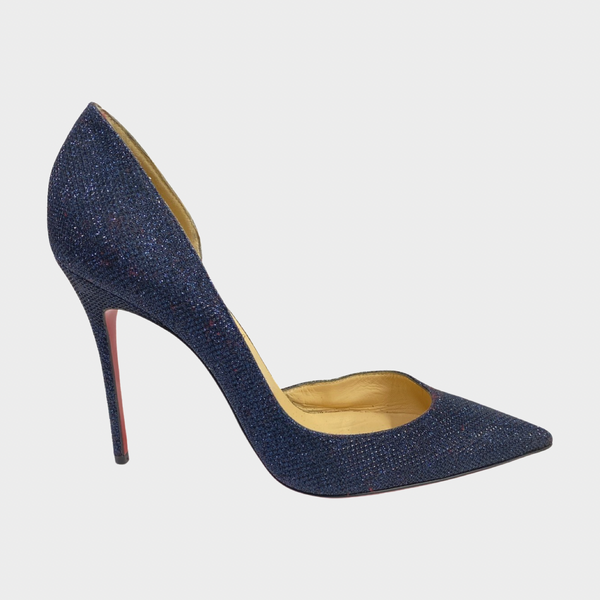 Navy 2024 louboutin heels