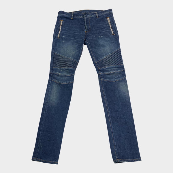 Balmain biker hot sale jeans mens