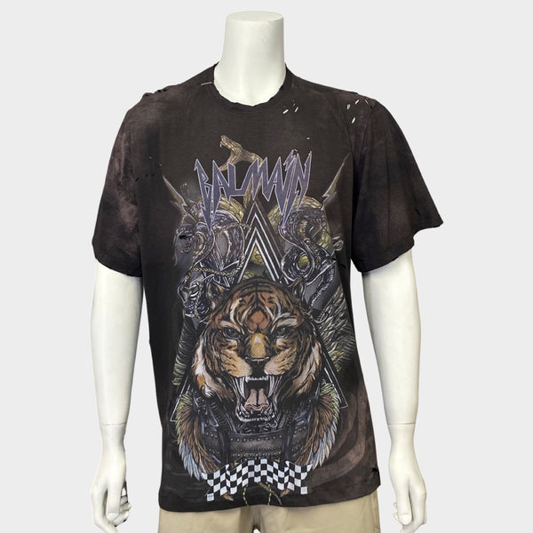 balmain tiger t shirt