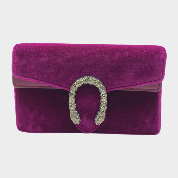 Gucci velvet best sale purple bag