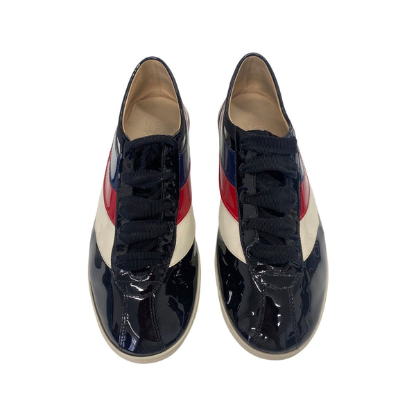 Gucci patent leather on sale sneakers