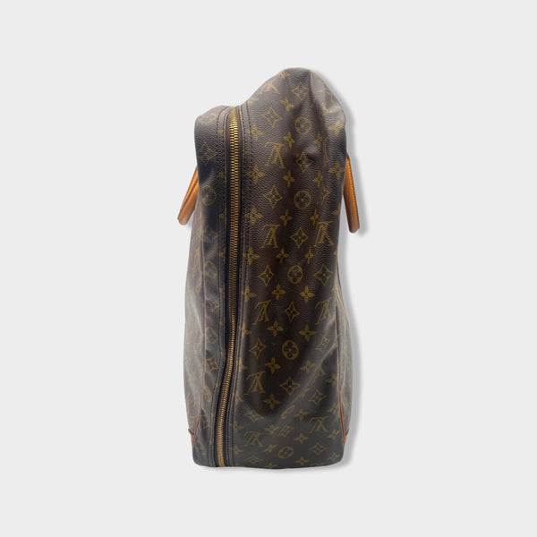 Louis Vuitton Monogram Soft Double Luggage Travel Bag Brown