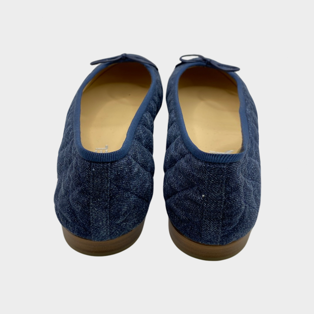 Chanel denim ballet online flats