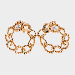 Christian Dior 18K gold Diamond Contour Ear-clip Earrings