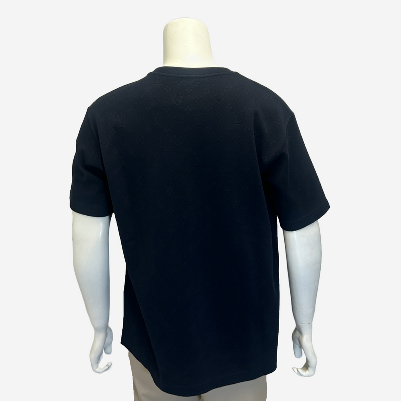 Louis Vuitton men's navy cotton monogram print t-shirt