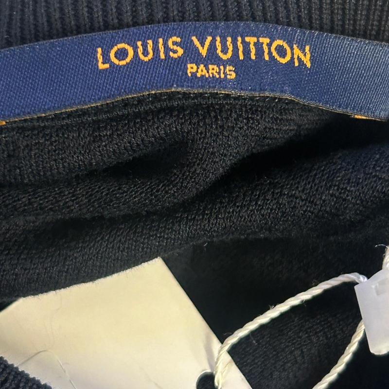 Louis Vuitton men's navy cotton monogram print t-shirt