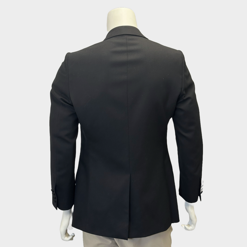 Dior men's black wool suit set of blazer and trousers