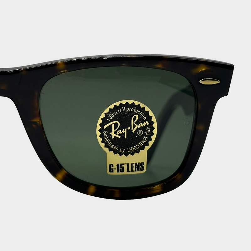 Ray Ban brown dotted tortoiseshell wayfarer sunglasses