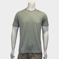 Brunello Cucinelli men's light green cotton t-shirt