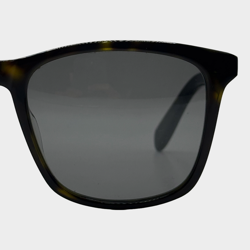 SAINT LAURENT dark brown tortoiseshell sunglasses