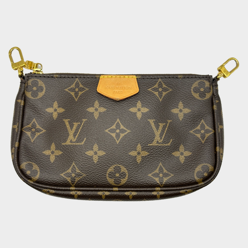 Louis Vuitton women's brown monogram crossbody belt bag with detachable coin purse