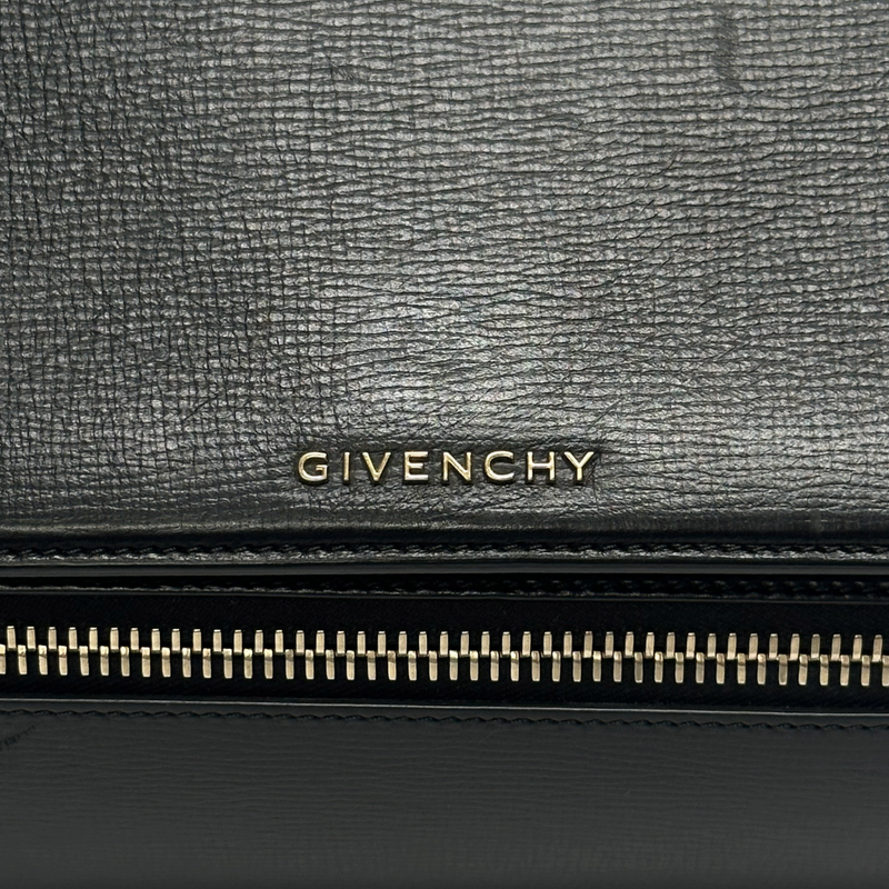 Givenchy black grained leather Pandora crossbody bag