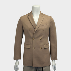 Calvin Klein men's beige wool suit set of jacket and trousers