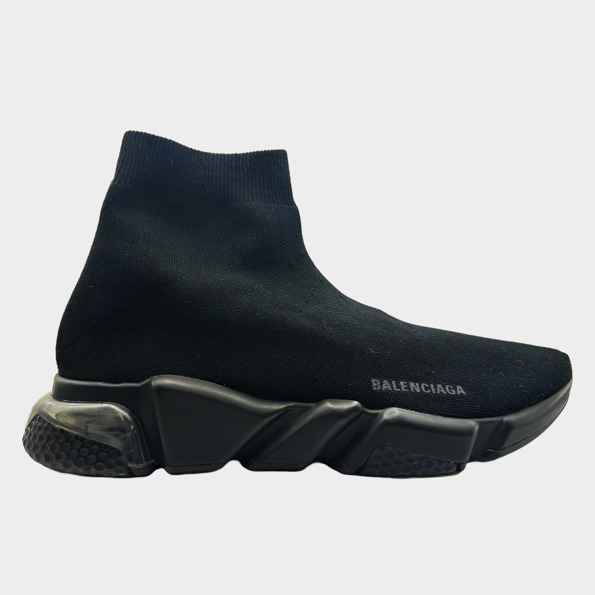 Balenciaga men s black stretch sock trainers Loop Generation