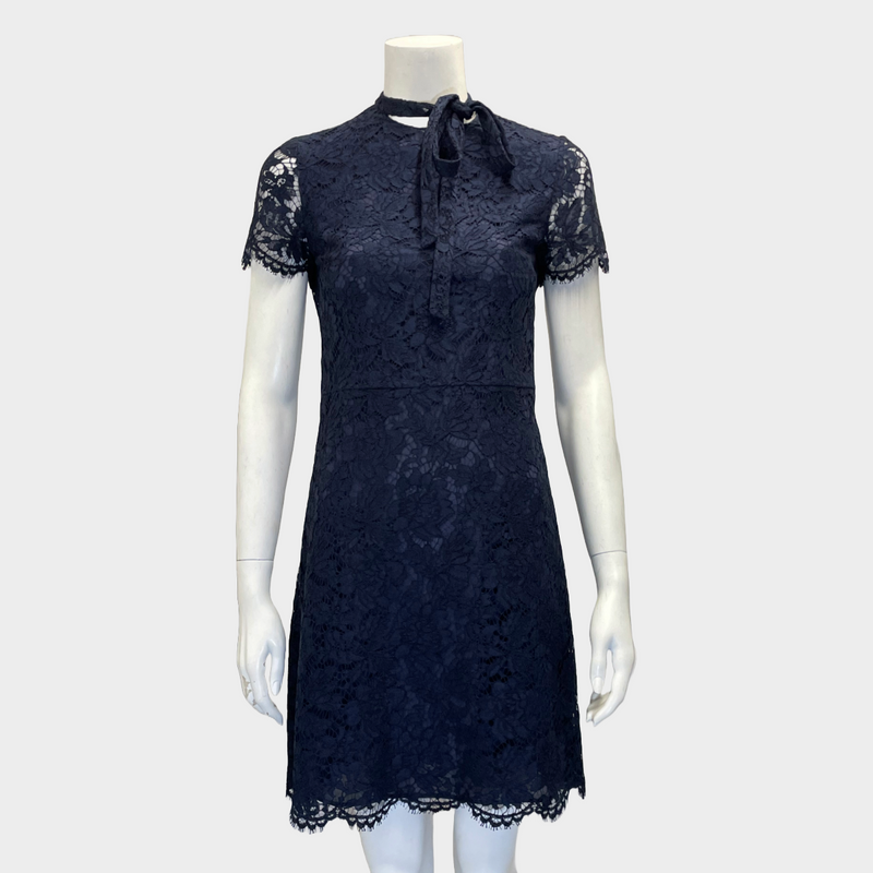 Valentino women's navy lace l'amour dress