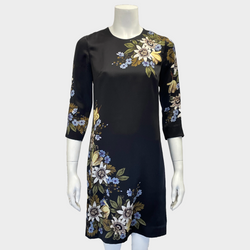 Erdem women's multicoloured reese flower print silk dress