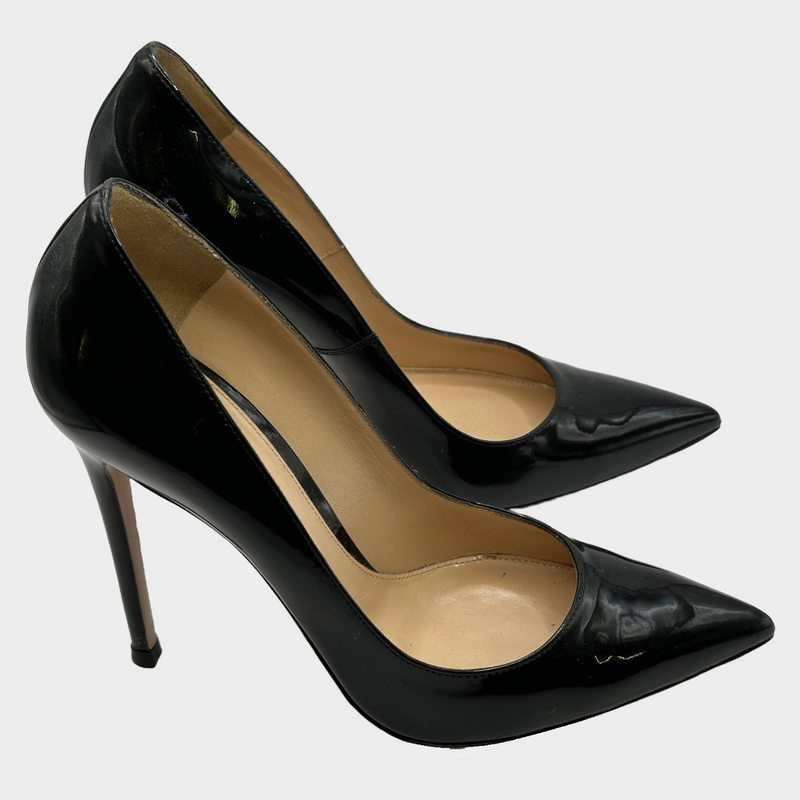 Gianvito Rossi black patent leather pumps