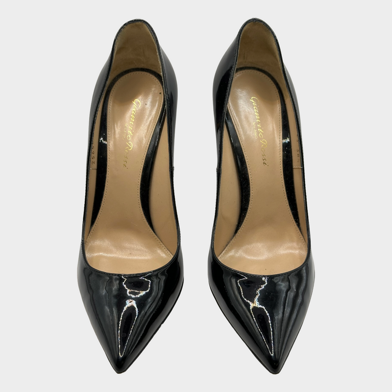 Gianvito Rossi black patent leather pumps