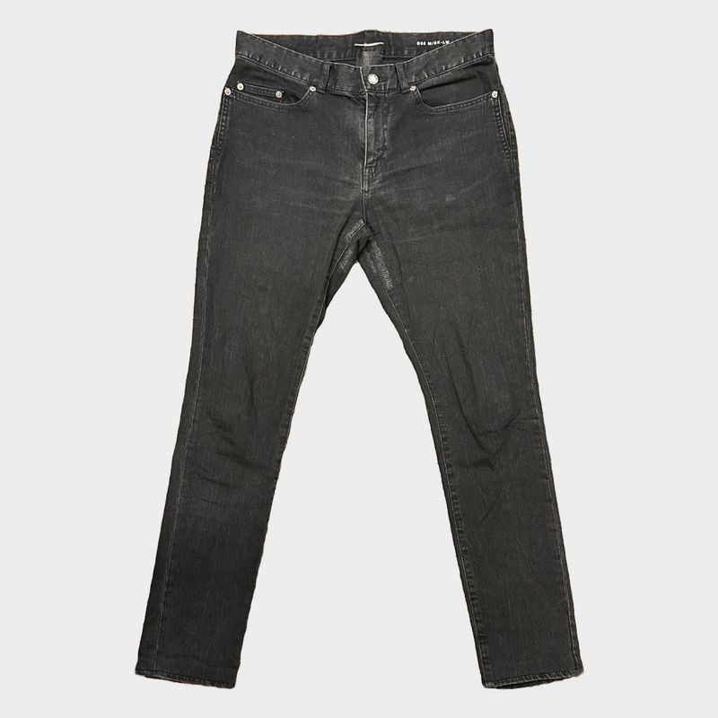 Saint Laurent men's black cotton jeans