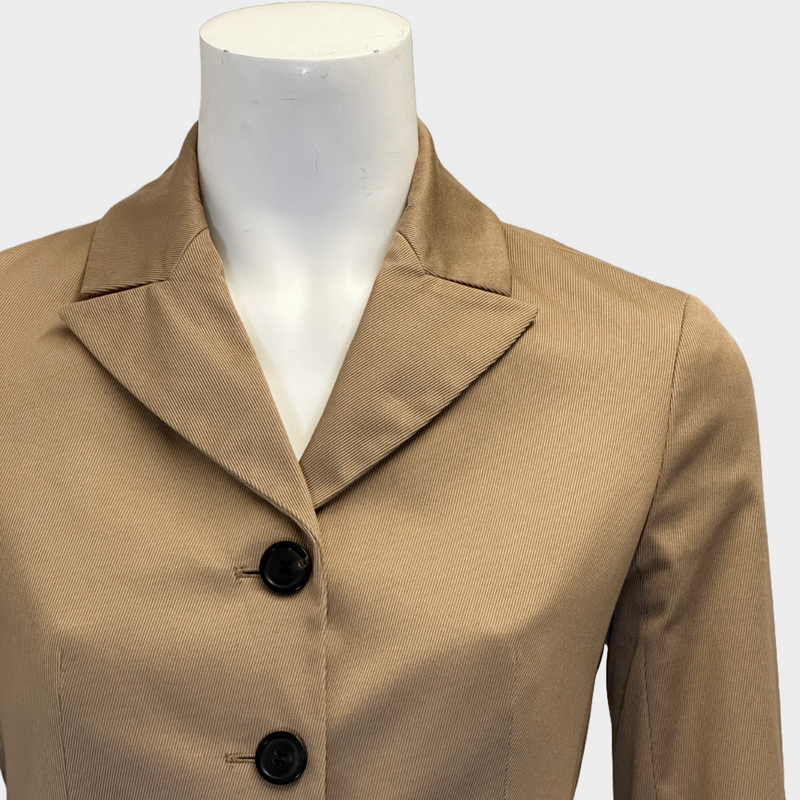 Christian Dior women’s beige cotton fitted 30 Montaigne Bar jacket