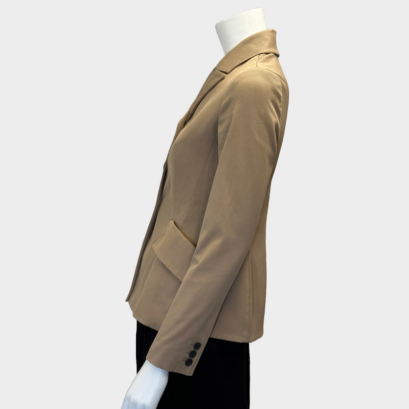 Christian Dior women’s beige cotton fitted 30 Montaigne Bar jacket