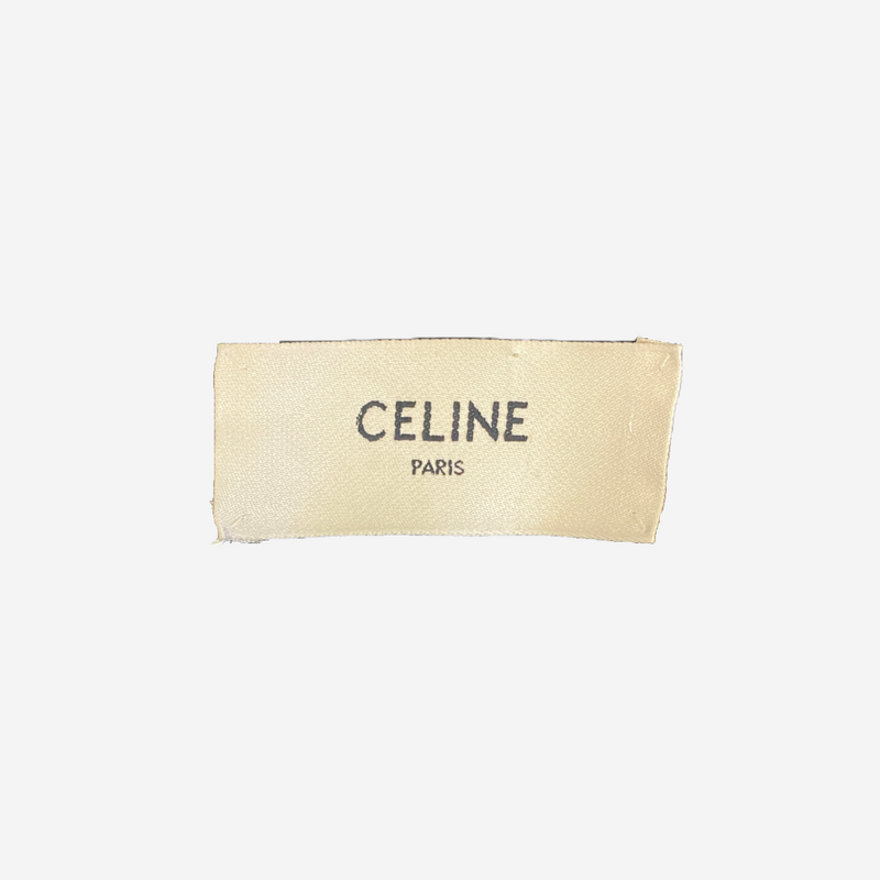 CELINE women's black viscose 3/4 sleeves mini dress with front knot