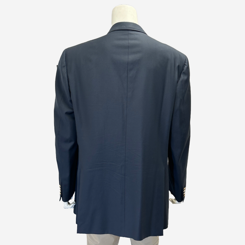 Brioni men's navy wool double breasted blazer