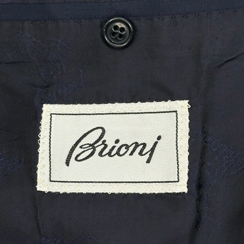 Brioni men's navy wool double breasted blazer