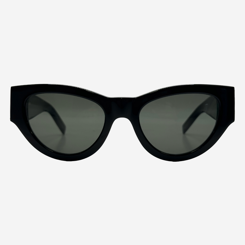 Saint Laurent women's black cat-eye sunglasses