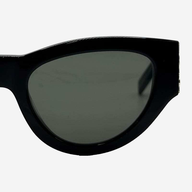 Saint Laurent women's black cat-eye sunglasses