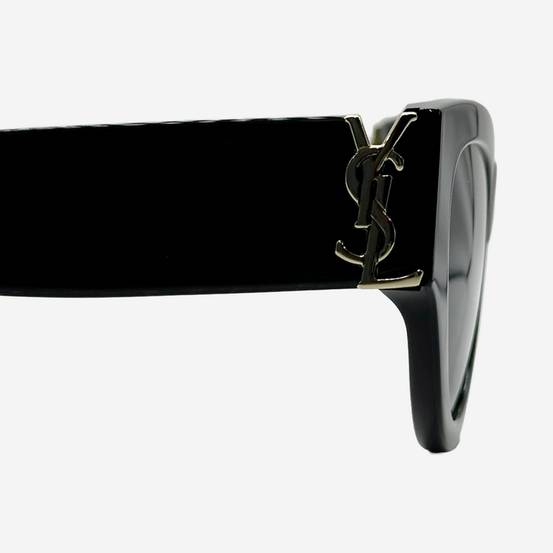 Saint Laurent women's black cat-eye sunglasses