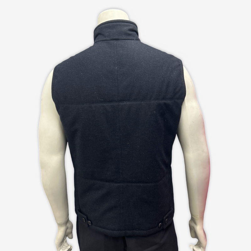 Ermenegildo Zegna men's navy wool lightweight vest