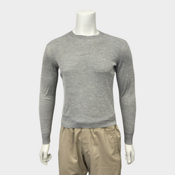 Tom Ford men's grey light-knit jumper