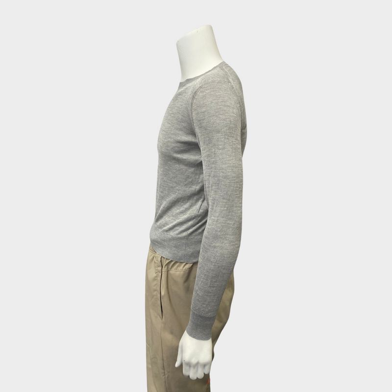 Tom Ford men's grey light-knit jumper