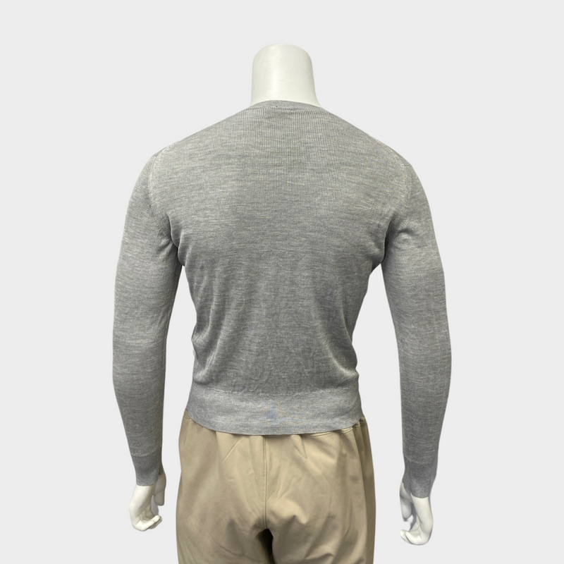 Tom Ford men's grey light-knit jumper