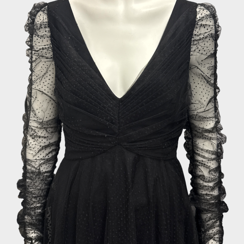 ZIMMERMANN Espionage Ballet Tulle Black Midi Dress