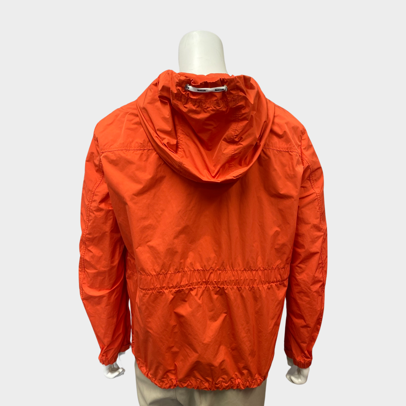 Moncler orange cheap windbreaker