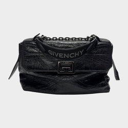 Givenchy ID Flap Black Patent Leather Cross-body Handbag