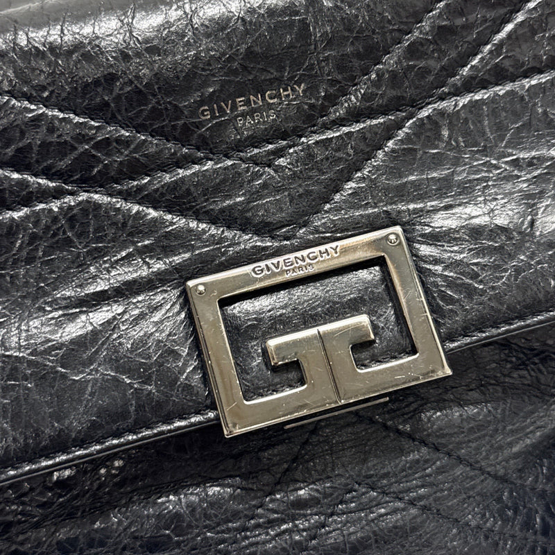 Givenchy ID Flap Black Patent Leather Cross-body Handbag