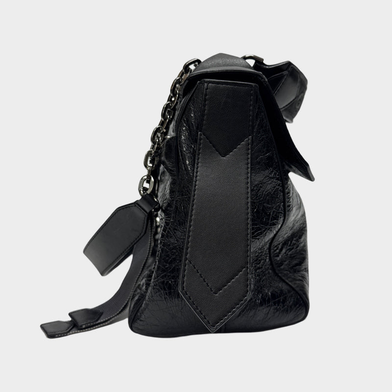 Givenchy ID Flap Black Patent Leather Cross-body Handbag