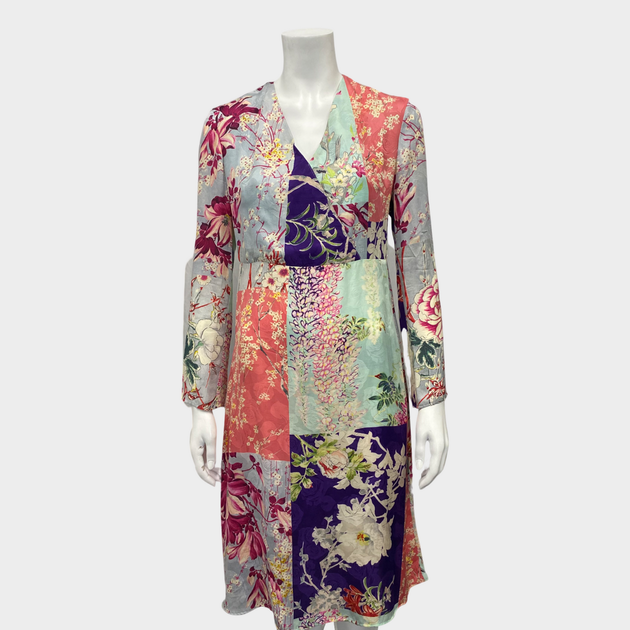 Etro printed silk clearance dress