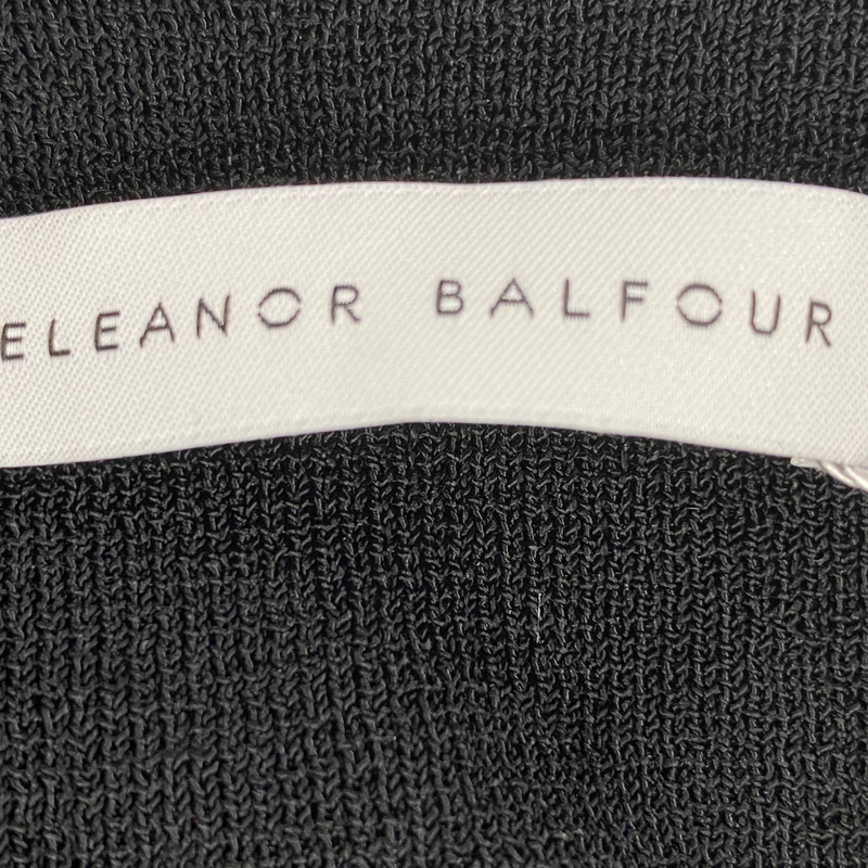 Eleanor Balfour black knit style maxi dress