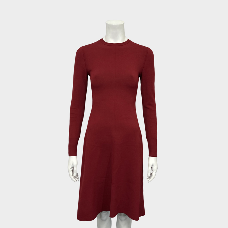 Casasola red long sleeved mini dress