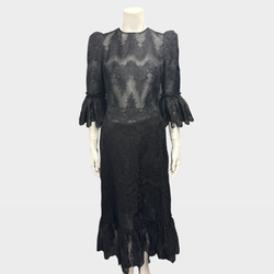 The Vampire's Wife Black organza lace Dress