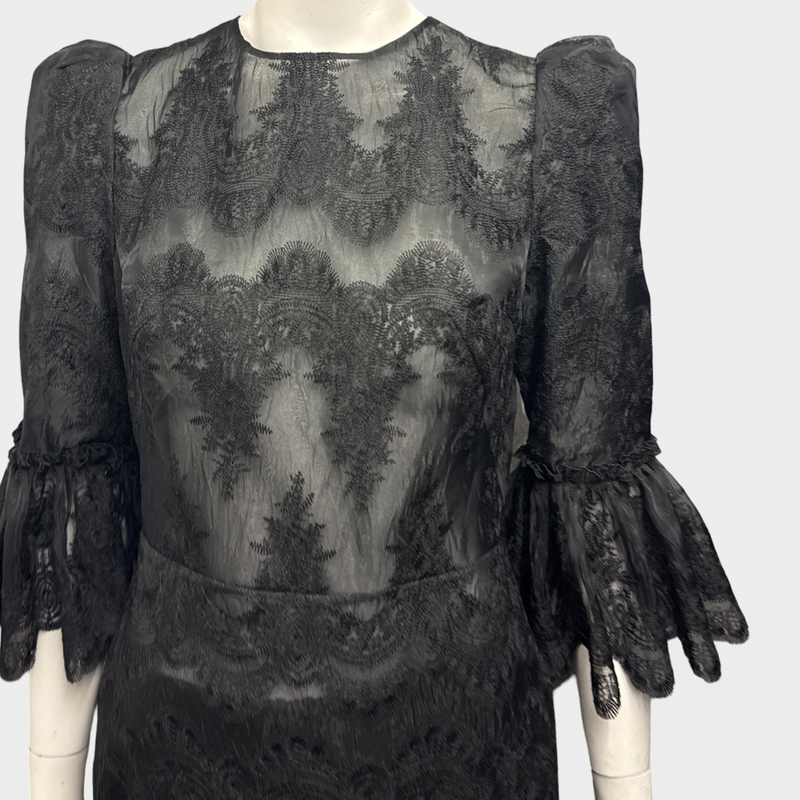 The Vampire's Wife Black organza lace Dress