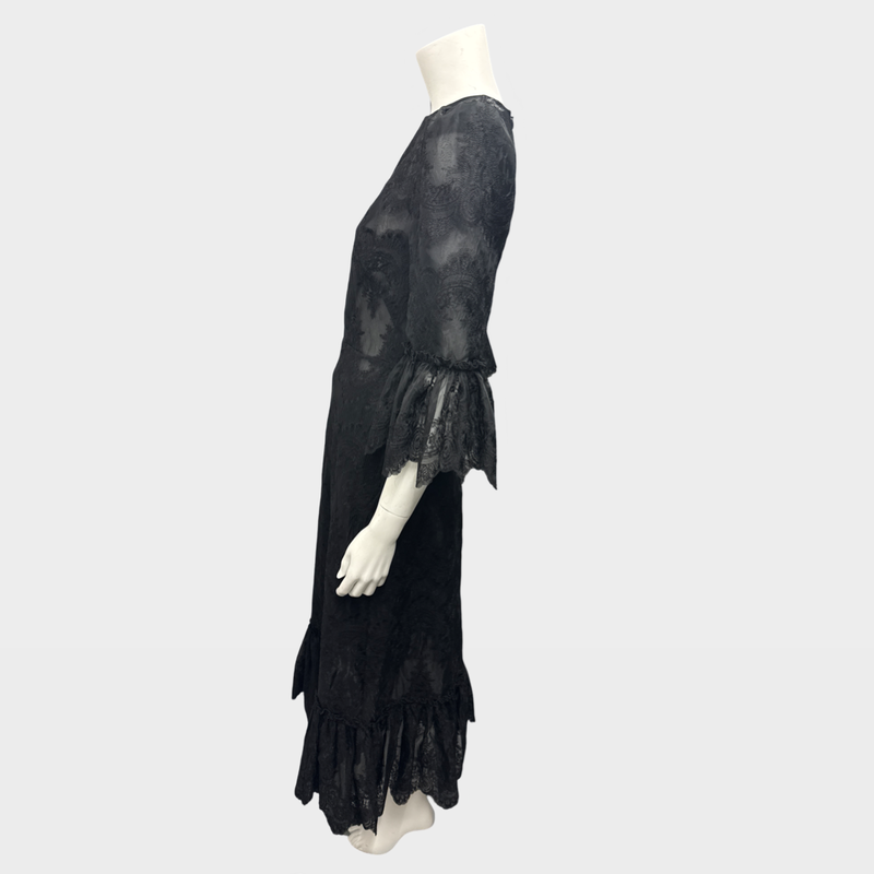 The Vampire's Wife Black organza lace Dress