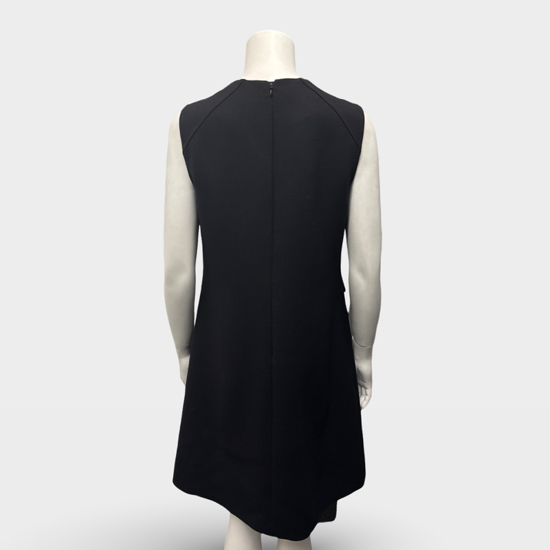 Prada Black wool Dress with pocket details