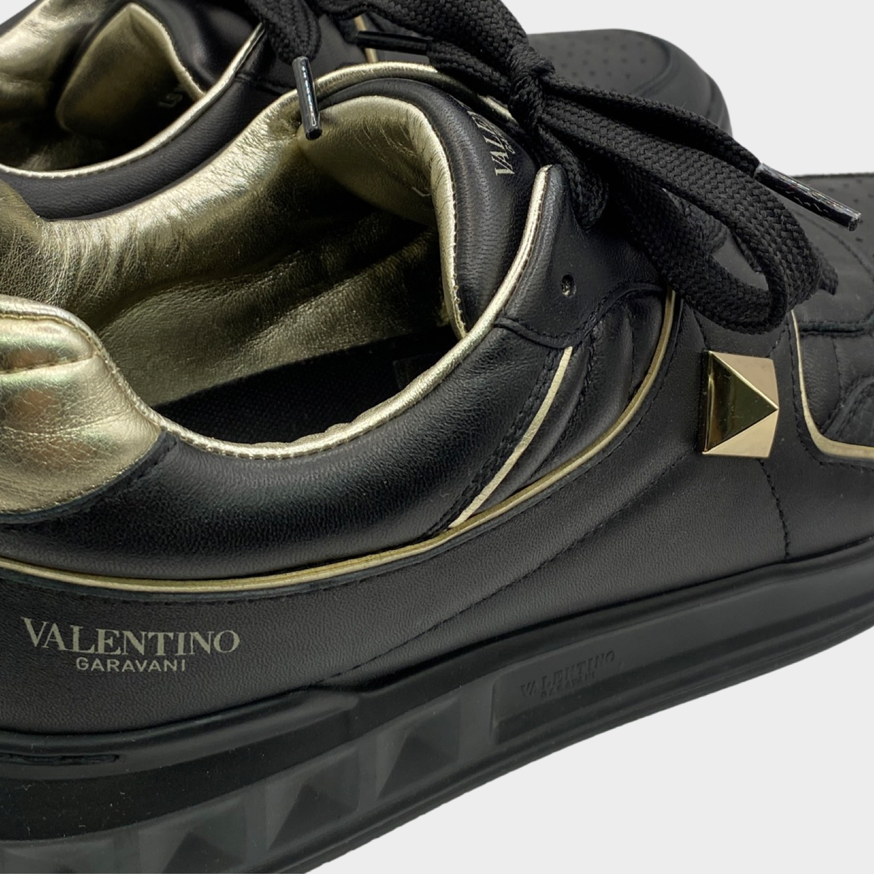 Womens black valentino outlet trainers