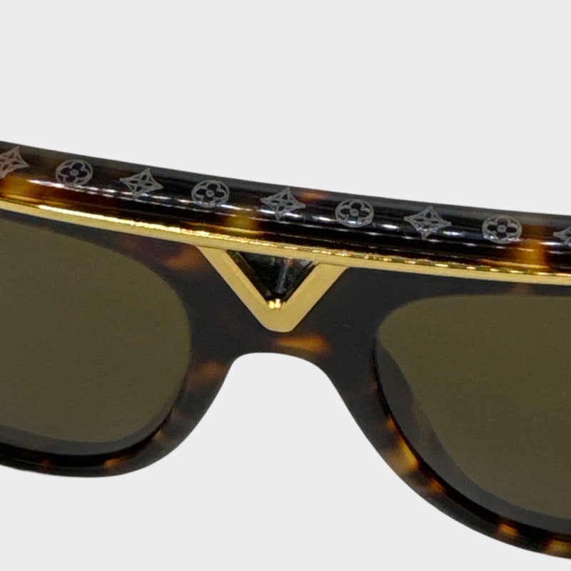 Louis Vuitton Gold and Tortoise Sunglasses